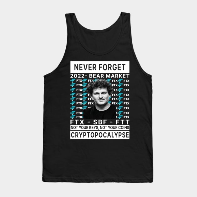 Sam Bankman-Fried, FTX vs Binance - 2022 Crypto Bear Market Tank Top by S-Log